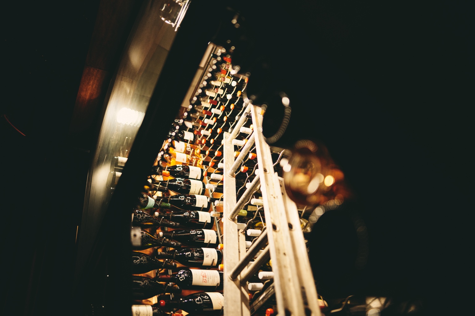 The wine collection at Le Splendide
